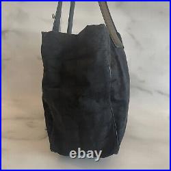 AB CHANEL New Travel Line Black Tote Bag Canvas Auth