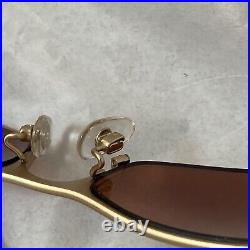 AUTH vtg CHANEL Gold PLATED sunglasses eyeglasses frame large gold CC coco logo
