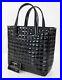 Auth-CHANEL-Black-Chocolate-Bar-Patent-Leather-Tote-Hand-Bag-56453-01-dx