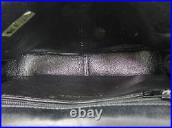 Auth CHANEL Black Patent Leather CC Chain Shoulder Tote Bag Purse #51309