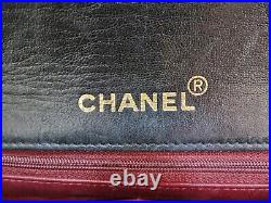 Auth CHANEL Black Quilted Leather Flap Cover Gold Chain Shoulder Bag #54915