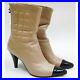 Auth-CHANEL-Boots-Bicolor-Beige-Black-Coco-Mark-Chocolate-Bar-Quilted-36-US-6-01-kqrq