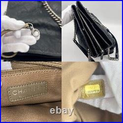 Auth CHANEL Chain Shoulder Tote Bag Black 31 RUE CAMBOM Vintage Caviar Skin