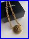 Auth-CHANEL-Gold-Plated-CC-Logos-Round-Vintage-Necklace-Pendant-Choker-with-Box-01-iq