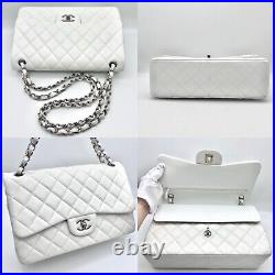 Auth CHANEL Jumbo 30 Classic Flap Vintage From Japan