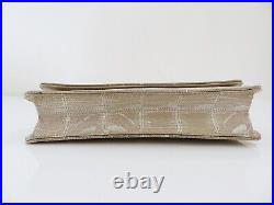 Auth CHANEL New Travel Line Beige Wallet On Chain Shoulder Bag (WOC) #55870