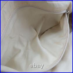 Auth CHANEL New Travel Line Nylon Jacquard Leather Mini Bag A15828 Used F/S