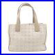 Auth-CHANEL-New-Travel-Line-Nylon-Jacquard-Leather-Tote-PM-Beige-A20457-Used-F-S-01-bf
