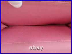 Auth CHANEL Pink Camillia Leather Long Wallet Snap Coin Purse #50787B