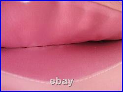 Auth CHANEL Pink Camillia Leather Long Wallet Snap Coin Purse #50787B