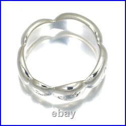 Auth CHANEL Ring Logo US5.25-5.5 925 Sterling Silver