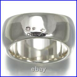 Auth CHANEL Ring Logo US6-6.25 925 Sterling Silver