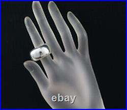 Auth CHANEL Ring Logo US7 925 Sterling Silver
