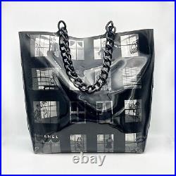 Auth CHANEL Transparent Tote Bag Vintage From Japan