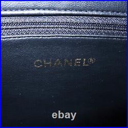 Auth CHANEL Triple Coco Chain Caviar Skin Chain Tote Bag Black A03675 Used F/S