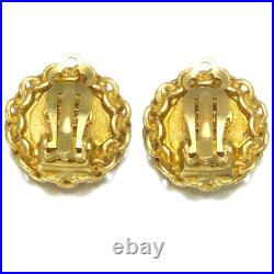 Auth CHANEL Vintag Earrings Coco Logo 95P 1995
