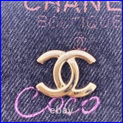 Auth Chanel Ap2602 Denim Coco Logo Mini Chain Bag Matelasse W14.5xh9.5xd3cm F/s