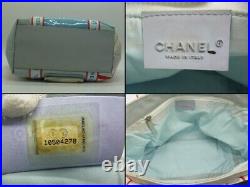Auth SR07 Chanel Surf Line Tote Bag with Serial Seal from Japan
