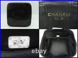 Auth VL02 Chanel CoCo mark vanity bag handbag with serial seal from Japan