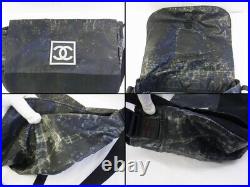 Auth WP08 Chanel Sport Line Messenger Bag Junkl surface deterioration from Japan
