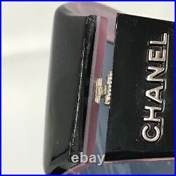 Auth chanel Matelasse here mark plastic glass purple 5957 from Japan 0223 6455