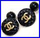 CHANEL-CC-Logos-Black-Stone-Quilted-Round-Cufflinks-Cuff-Links-Gold-Tone-Auth-01-juc