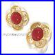 CHANEL-Earrings-Coco-Logo-CC-Gold-AUTH-MEDAL-COIN-4-row-stone-Rare-Vintage-F-S-01-bk