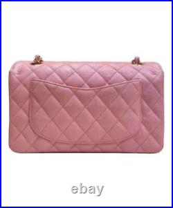 CHANEL Grace Small Shoulder Bag Pink France WithCard, Certificate Auth/2305
