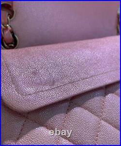 CHANEL Grace Small Shoulder Bag Pink France WithCard, Certificate Auth/2305