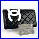 CHANEL-Matelasse-Long-Wallet-Cambon-Line-Lamb-Skin-Leather-Black-Pink-JAPAN-Auth-01-ae