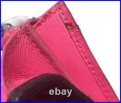 CHANEL Matelasse Long Wallet Cambon Line Lamb Skin Leather Black Pink JAPAN Auth