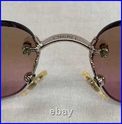 CHANEL Sunglasses 4017 C124/77 Women From JAPAN USED Auth Rare PINK