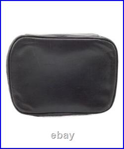 CHANEL Vanity Bag Handbag Black WithCard Auth/4270