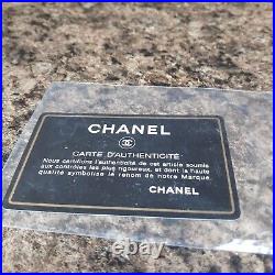 Chanel Shoulder Bag Beige Squares Suede Leather Patchwork Auth Card incl Sz Med
