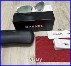 Chanel Sunglasses Shades Auth Green With Side Logo From Japan Used