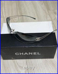 Chanel Sunglasses Shades Auth Green With Side Logo From Japan Used