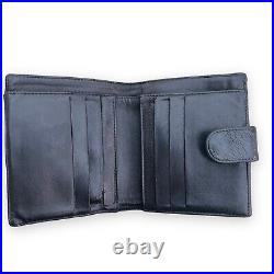 Chanel Vintage Black Wallet- CC Logo-Caviar Lambskin- Leather Purse- 2002- AUTH