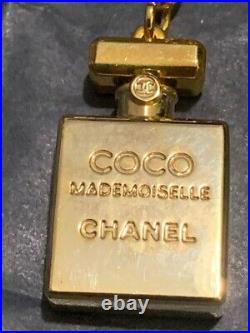RARE AUTH CHANEL Coco Mademoiselle strap Charm Key Chains, Rings Novelty GIFT